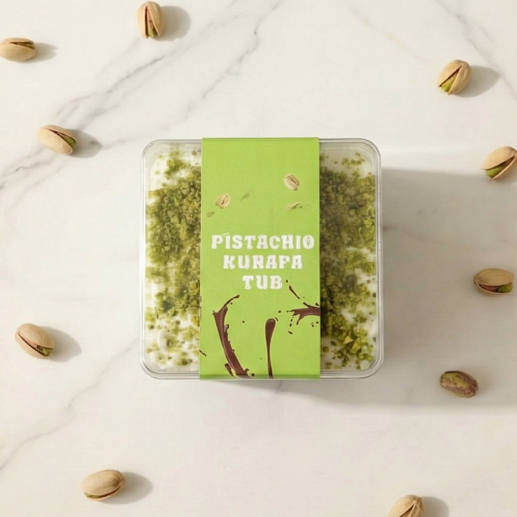 Pistachio Kunafa Tub